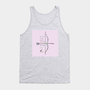 BOW AND ARROW PINK Tank Top